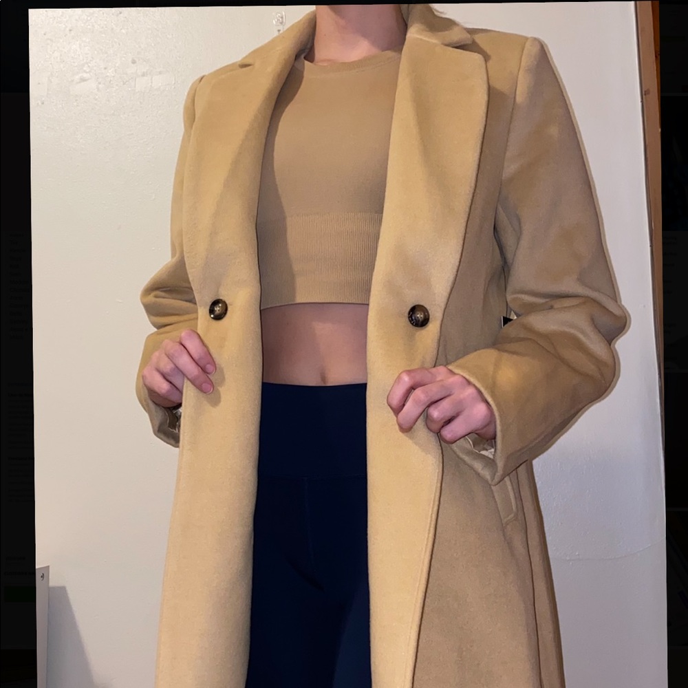 Tan trench coat from lulus